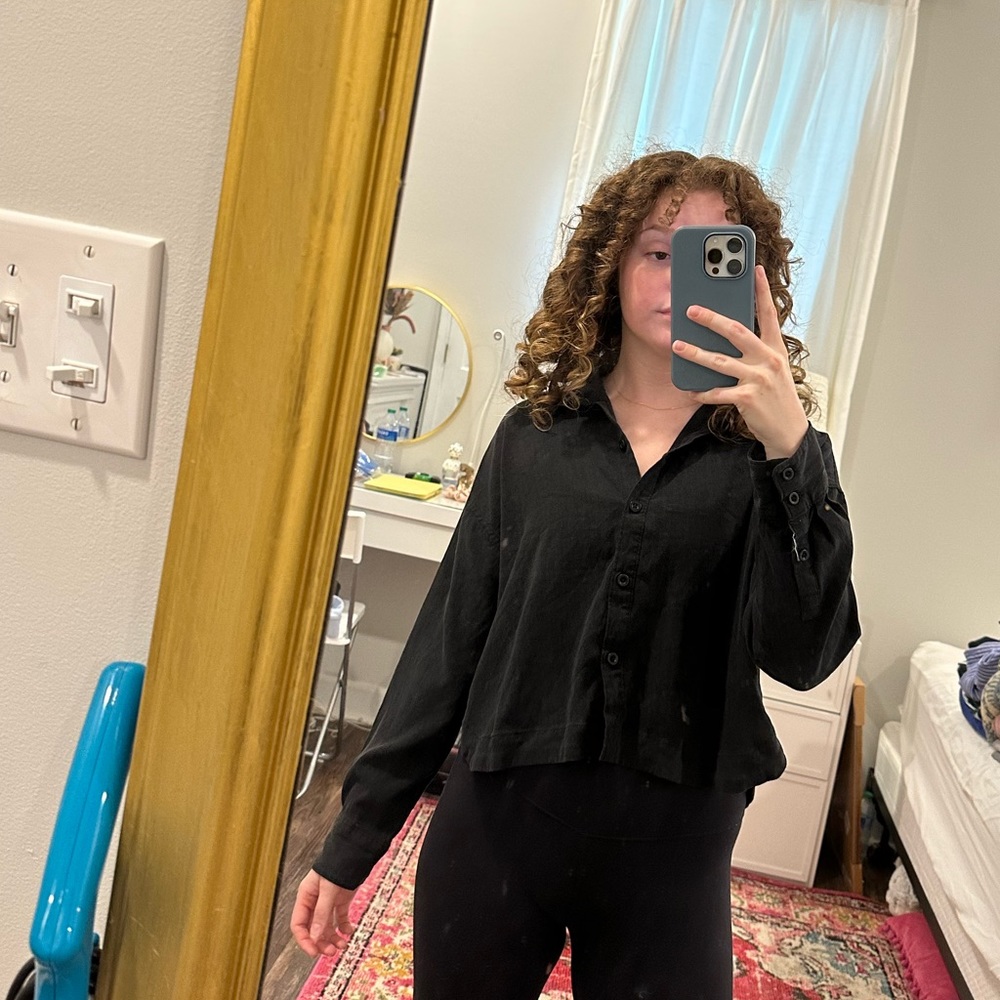 Madewell button up top!